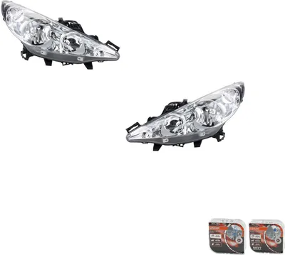 Immagine prodotto di Johns, fari + Osram Night Breaker Laser adatto per Peugeot 207 02/2006-Set L R 620895 620695