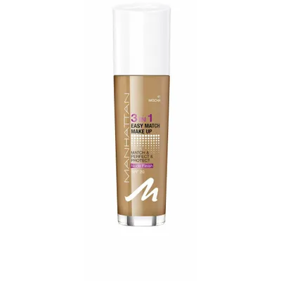 Image de Manhattan, Easy Match 3 In 1, Liquid Foundation, 41, Mocha, SPF 20, 30 ml