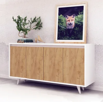 Produktbild von Skye Decor, Nossa, Wohnzimmerschränke, Eiche, 140 x 86 x 40 cm