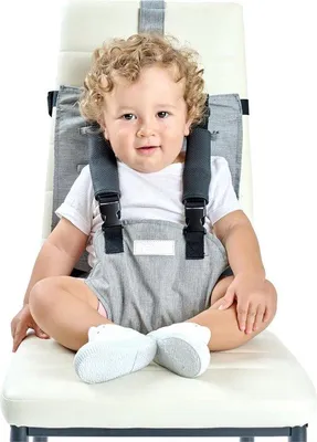 Image de Chaise pliante pour bébés - rehausseur avec harnais de sécurité pour nouveau-nés - utilisable dès la naissance - chaise de table confortable et sûre pour les repas
