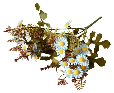 Produktbild von 5 künstliche Stiele, UV-beständige künstliche Wildblumen, künstliche Blumenarrangements für Hochzeiten, Innen- und Außenbereich, Haus- und Gartendekoration
