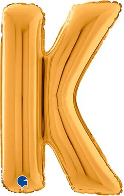 Obrázek produktu pro Obří fóliový balónek s písmeny 26"/66cm | Gold #K