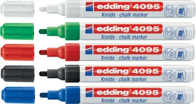 Produktbild von Edding - Kreidemarker 4095 rund 2-3mm weiß | 10 Stück