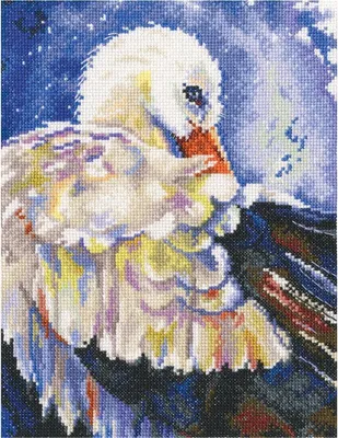 Productafbeelding van RTO Kreuzstik-borduurpakket "Hij brengt geluk", telpatroon, Aida 14, 19x25,5 cm