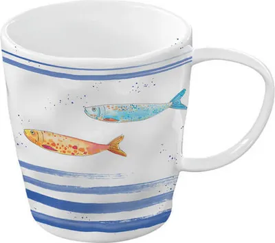 Produktbild von Tasse, Becher Maritim Fische BORD DE MER 350ml Porzellan Easy Life