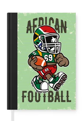 Obrázek produktu pro MuchoWow Zápisník Diář Rozpočet A5 Sport - Fotbal - Afrika - Vintage