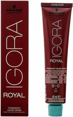 Produktbild von Schwarzkopf Igora Royal, Beige, 8-0, Frauen, 60 ml, Tube, Aqua, Water, Eau, Cetearyl Alcohol, Glyceryl Stearate, Ammoium Hydroxide, Ceteareth 20,...