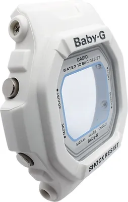 Produktbild von Casio Baby-G Damen Gehäuse Lünette Mineralglas Resin weiß BG-5600WH-7