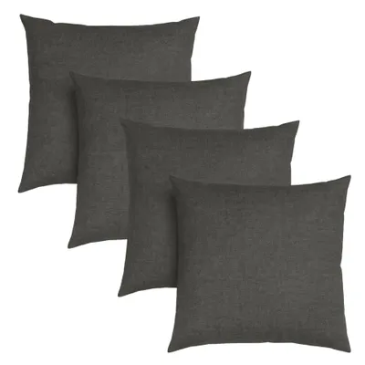 Produktbild von sleepling - 4er Set Sofakissen, 40 x 40 cm, Dekokissen, Kopfkissen, dunkelgrau
