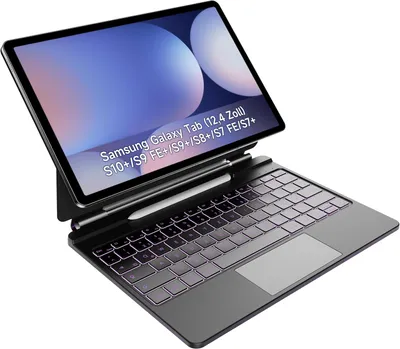 Immagine prodotto di Tastiera per Samsung Galaxy Tab S10/S9/S8 con custodia QWERTZ retroilluminata