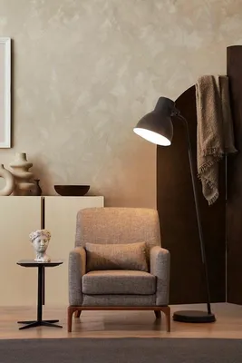 Zdjęcie produktu dla Klasyczny fotel TV Sofa 1-osobowa Designerska sofa tekstylna Tapicerka Nowa