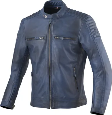 Produktbild von Bogotto Frisco Motorrad Lederjacke, blau, S