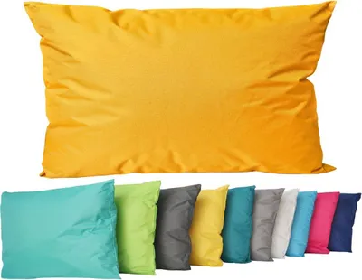 Produktbild von JACK Outdoor Lounge Kissen 30x50cm Dekokissen inkl. Füllung Wasserfest Sitzkissen Garten Stuhl Lotus Effekt, Farbe:Gold