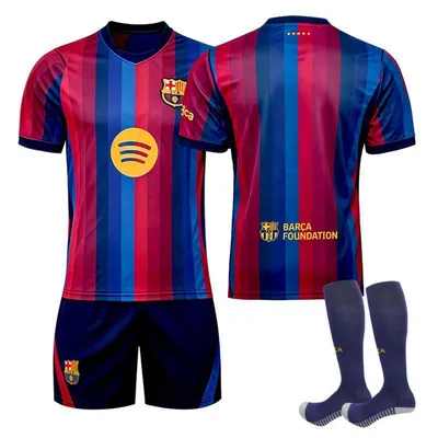 Obrázek produktu pro No name no number Fotbalový dres Barcelony pro děti i dospělé, 26-27, na domácí zápas Ligy mistrů (Barcelona), VELIKOST:28