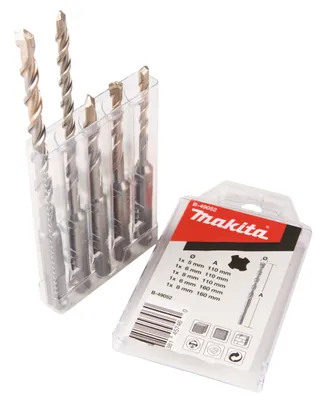 Produktbild von Makita Bohrer-Set Nr. 2 Ø 5 - 8 x 110 mm und Ø 6 - 8 x 160 mm, SDS-plus