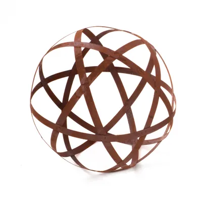 Produktbild von Rostkugel Edelrost Dekokugel Kugel 30cm Bandeisen Gartendeko Rost Metall