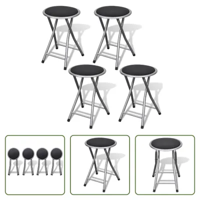 Obrázek produktu pro The Living Store Skládací barové židle 4 ks. Imitace kůže