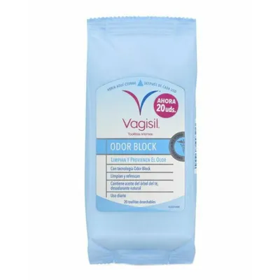 Obrázek produktu pro Vagisil intimní ubrousky Odorblock 20 U