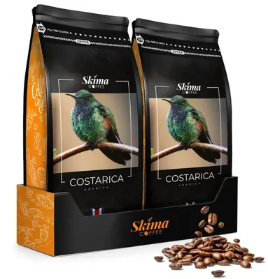 Obrázok produktu pre Zrnková káva 2 x 1 kg KOSTARIKA 100% Arabica čerstvo pražená do automatického kávovaru + podtácka