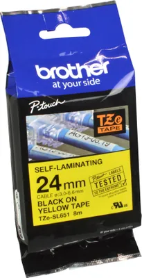 Immagine prodotto di Brother TZE-SL651 nastro per etichette Nero su oro