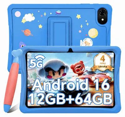 Obrázok produktu pre Tabwee K10 Kids 10.1" Blau Tablet, Google Kids Space, 4GB RAM+64GB ROM, Android 16 WiFi Tablet für Kind mit Kindgerechte Hülle und Stift, 5000mAh