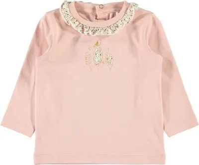 Produktbild von Name it Langarmshirt rosa mit Stickerei rosa 74