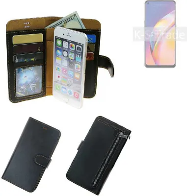 Produktbild von K-S-Trade Schutz Hülle kompatibel mit Oppo A94 Klapphülle Case Phone cover Slim Handytasche Handy Hülle schwarz aus Kunstleder (1 Stk)