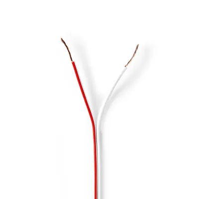 Produktbild von Nedis CAGW0500WT1000, Kupferverkleidetes Aluminium (CCA), 100 m, Rot, Weiß