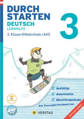 Produktbild von Durchstarten 3. Klasse - Deutsch Mittelschule/AHS - Lernhilfe