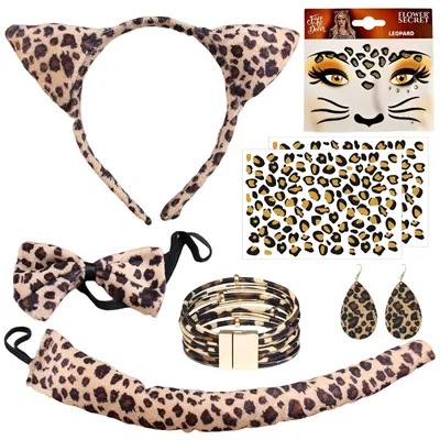 Obrázok produktu pre Nálepky a doplnky s motívom leopardích tvárí na Halloween