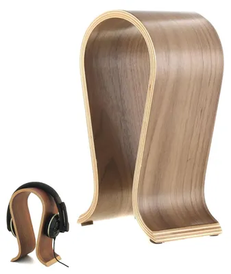 Produktbild von Solidchoice – Robuster Kopfhörerhalter aus Holz, der Stabilität und Stil vereint