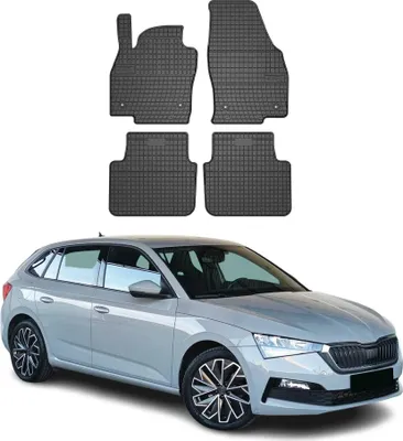 Produktbild von 2019-2025 Skoda Scala Fußmatten Gummi Schwarz 4 tlg