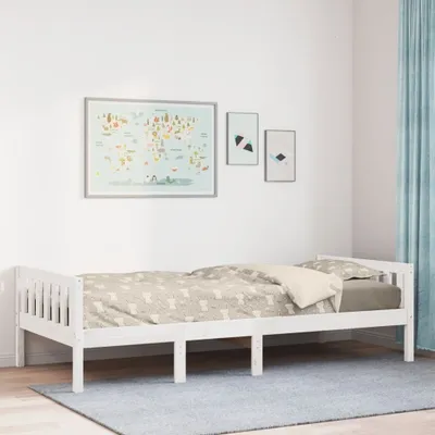Obrázek produktu pro Maison Exclusive – dětská postýlka bez matrace, bílá, 75 x 190 cm, masivní borovice