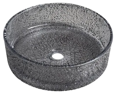 Produktbild von ERSEL Glaswaschbecken zum Aufsetzen, Durch. 39,5cm, Schwarz