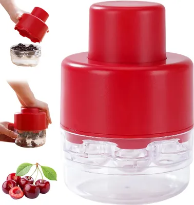 Produktbild von Entkerner,Kirschentkerner mit 7 Löchern,multifunktionaler Obstentkerner,Rot