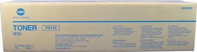 Image de Konica Minolta TN-712 - Schwarz - original - Tonerpatrone - für bizhub 654e, 754e, C654 (A3VU050)