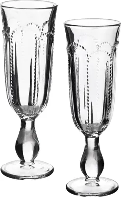 Image de Verres à champagne Sodaglas DAPHNE Daphne 6,6 x 6 x 19,4 cm Transparent, lot de 4