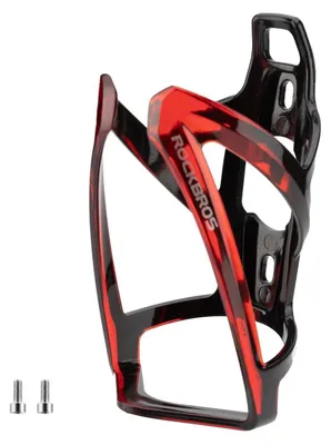Produktbild von Fahrrad Flaschenhalter Leicht PC 35g Schwarz Rot 2er Set für MTB Rennrad