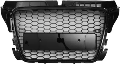 Image de N° 8P0853651M Calandre De Capot Supérieur Avant Pour Audi A3 2008-2012 Calandre De Pare-Chocs Avant Supérieur Grille Noire