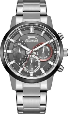 Image de Montre homme SLAZENGER SL.09.2372.2.01 en acier inoxydable au design tendance à offrir en cadeau