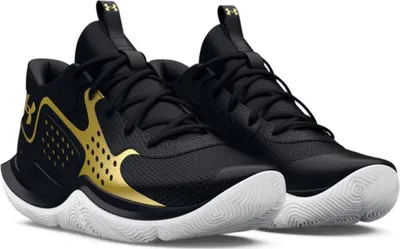 Obrázok produktu pre Under Armour UA JET 23 Basketbalová obuv Uni 3026634 001 black/gold, Veľkosť topánky:44.5 EU