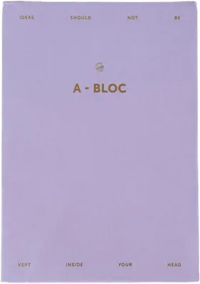 Immagine prodotto di Blocco note A5, carta da 140 g, color lilla, per appunti