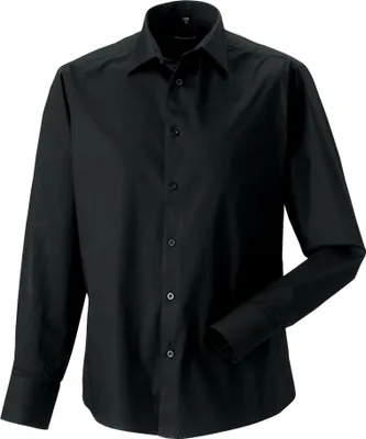Produktbild von Russell Collection - Hemd für Herren Langärmlig PC6021 (XXL) (Schwarz)