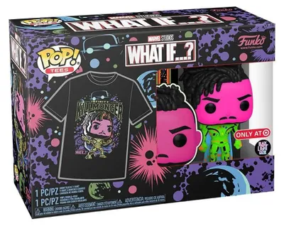 Image de Funko POP  Et si... - Killmonger + T-shirt - S