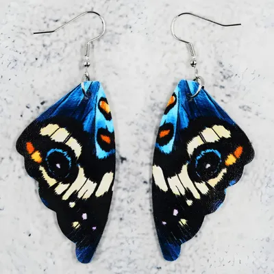 Image de Boucles d'oreilles pendantes ailes de papillon KP38772