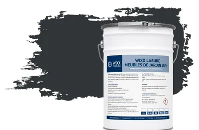 Image de Wixx Lasure Meubles de Jardin UV+ - RAL 7021 | Gris noir - 1L