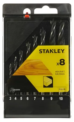 Productafbeelding van Stanley STA56006-QZ, Boormachine, Hout, 3/4/5/6/7/8/9/10 mm, 8 stuks