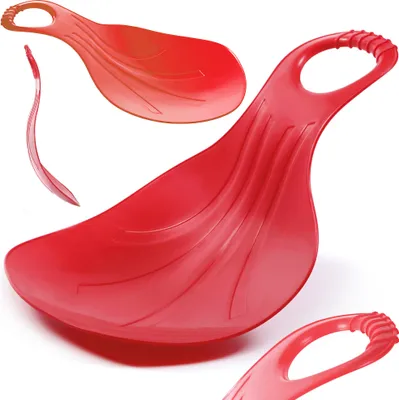 Immagine prodotto di Scivolo per bambini Slitta di plastica per bambini Scivolo Apple + Maniglia - Rosso