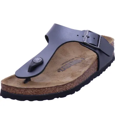 Produktbild von Birkenstock gizeh bf metallic black Damen Pantolette in Schwarz, Größe 40