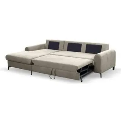 Produktbild von GOLDSTOFF Brevia Ecksofa L-Form | Schlafsofa mit Schlaffunktion und praktischem Staufach | bequemes Schlafcouch für Gäste und den täglichen Gebrauch